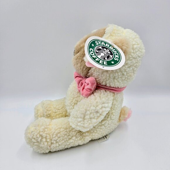 Starbucks Coffee Bearista Bear Collection 2000 Lamb Bear Plush Toy Vintage Read - Picture 4 of 11